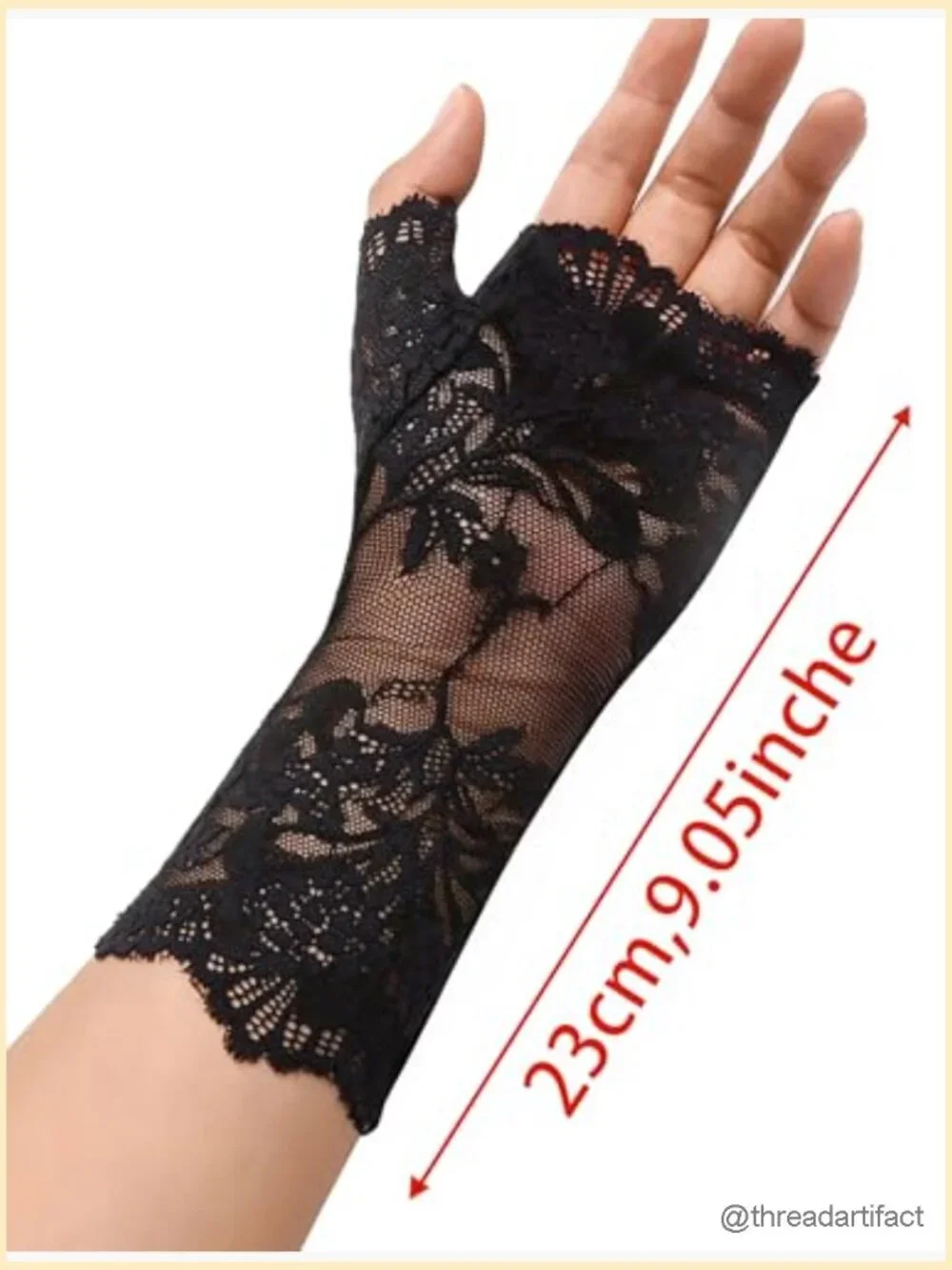 Fingerless Lace Gloves for Women - Bridal Opera Evening Party Prom Cosplay